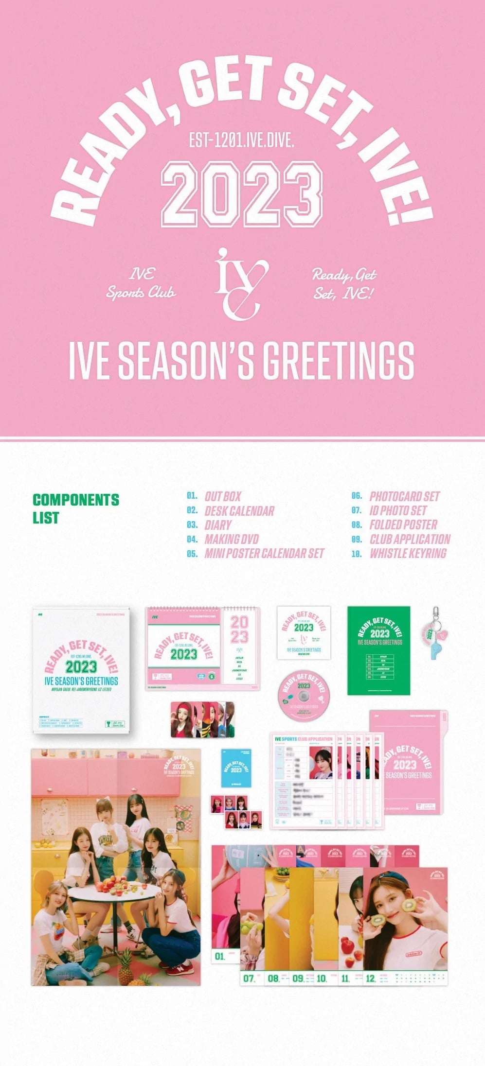 IVE - 2023 SEASON'S GREETINGS "READY GET SET IVE" Nolae Kpop