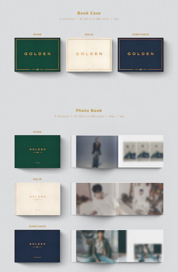 JUNGKOOK (BTS) - GOLDEN (1ST SOLO ALBUM) SET + Weverse Gift Nolae Kpop