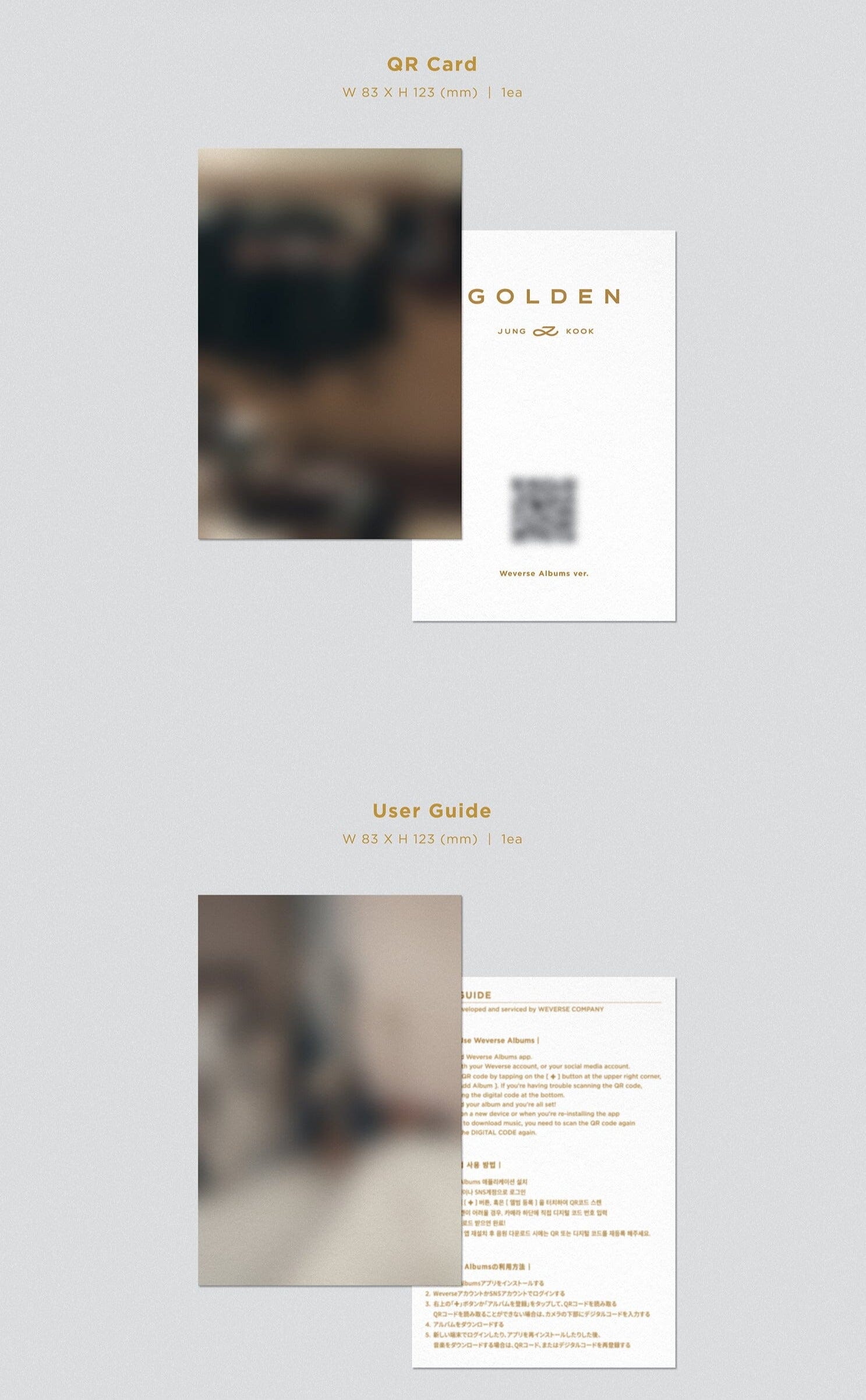 JUNGKOOK (BTS) - GOLDEN (WEVERSE ALBUMS VER.) Nolae Kpop