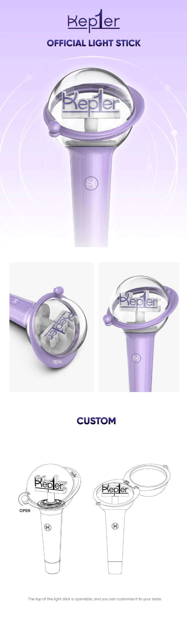 KEP1ER - OFFICIAL LIGHT STICK Nolae Kpop