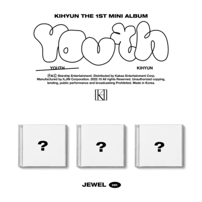 KIHYUN - [YOUTH] (Jewel Case Random Ver.) Nolae Kpop