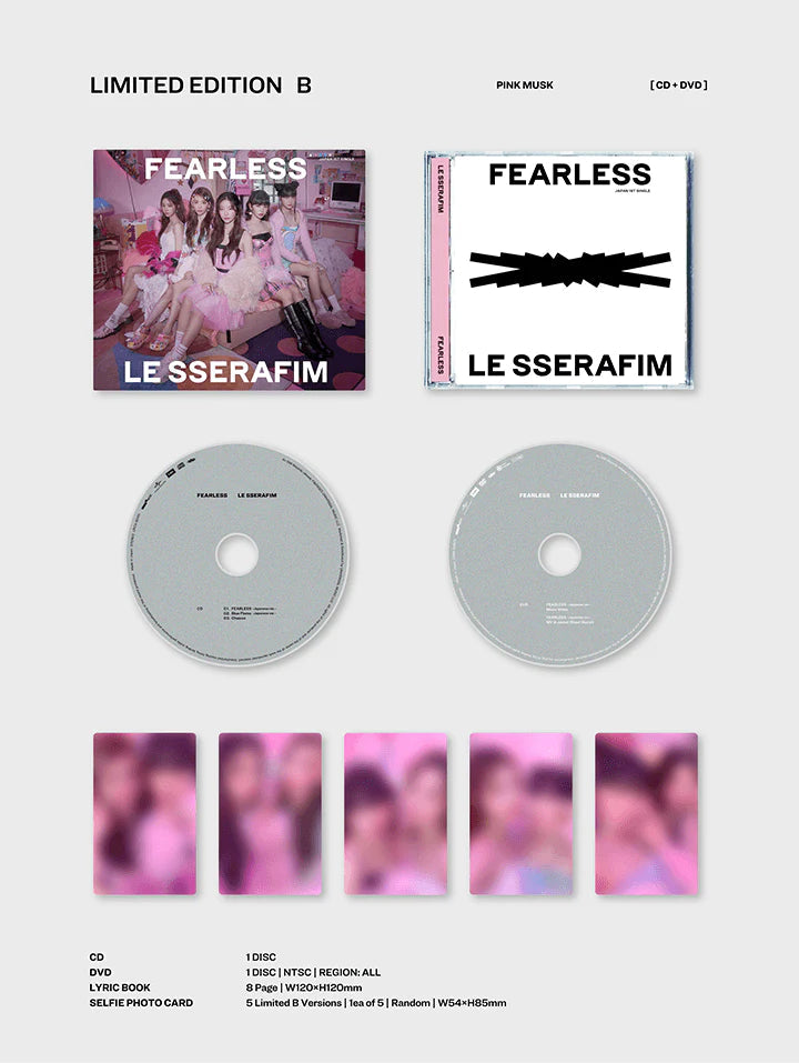 LE SSERAFIM - FEARLESS JAPAN (WeVerse 3 Ver. SET) Nolae Kpop