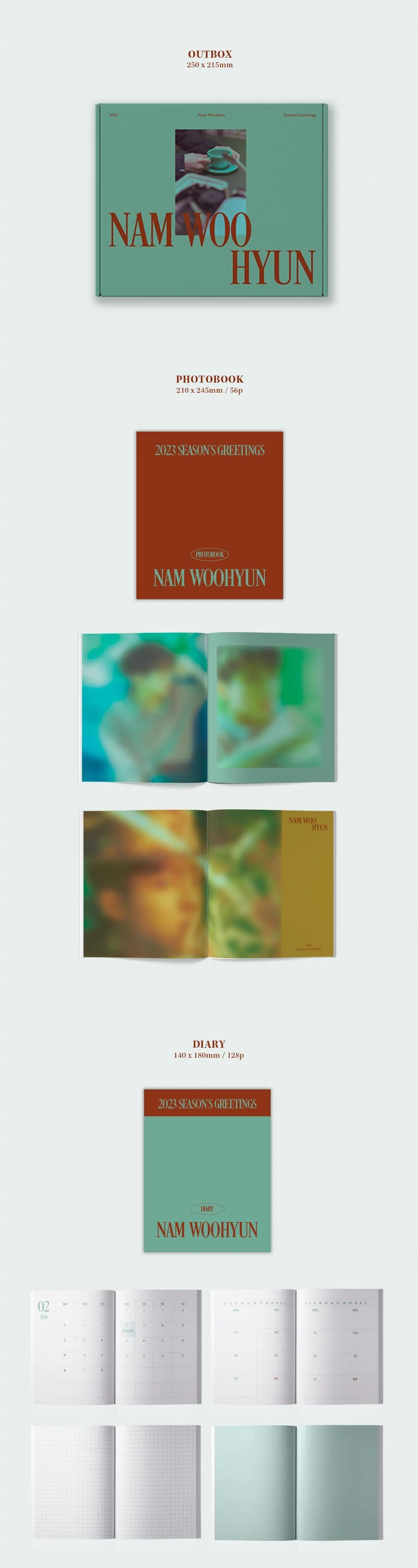 NAM WOO HYUN- 2023 SEASON'S GREETINGS Nolae Kpop