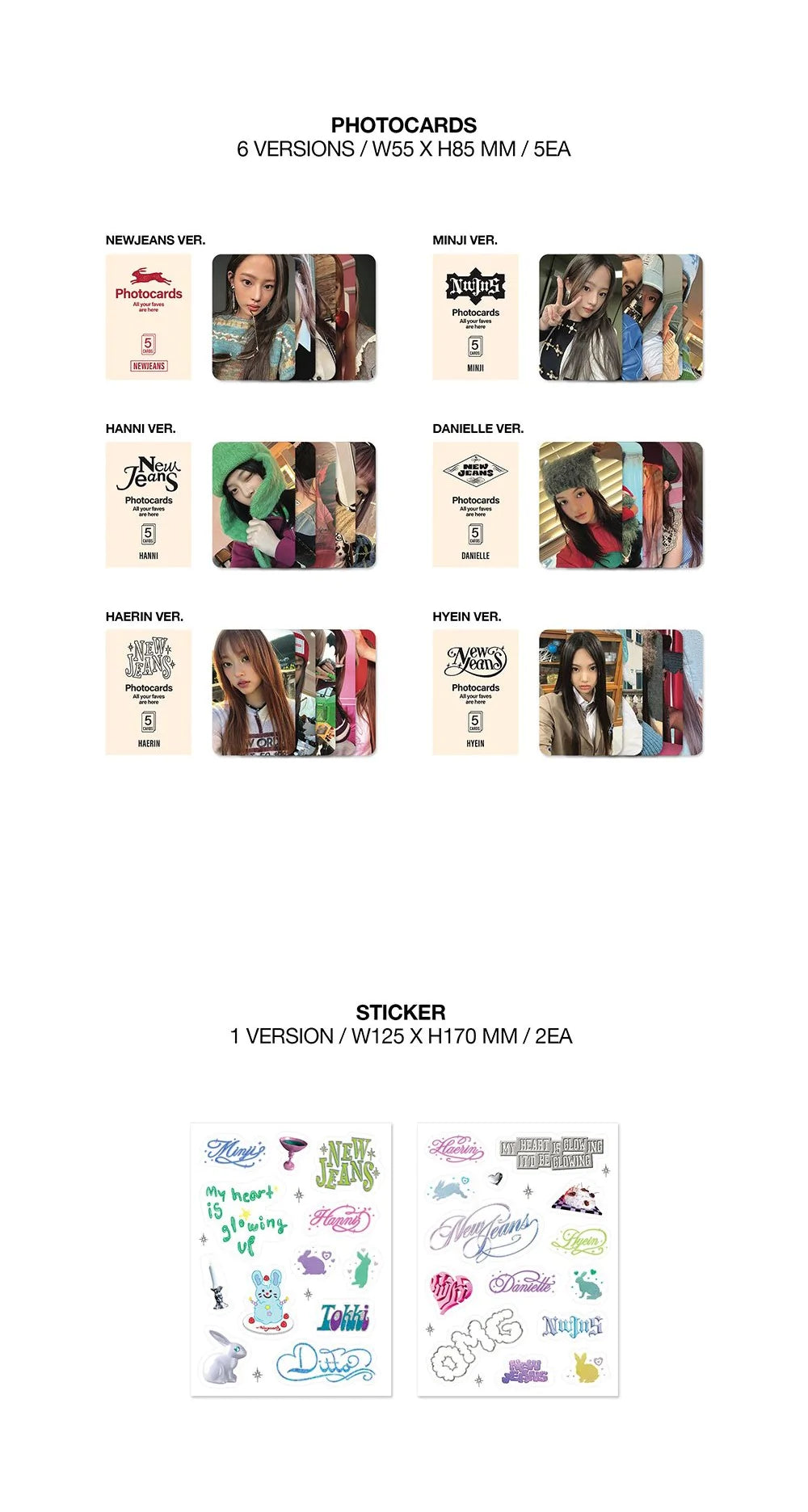 NewJeans - [OMG]Message Card ver.(Set ver)+ Weverse Gift Nolae Kpop