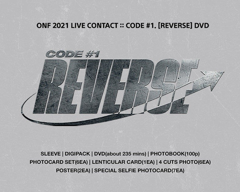 ONF - 2021 LIVE CONTACT CODE 1. REVERSE DVD Nolae Kpop