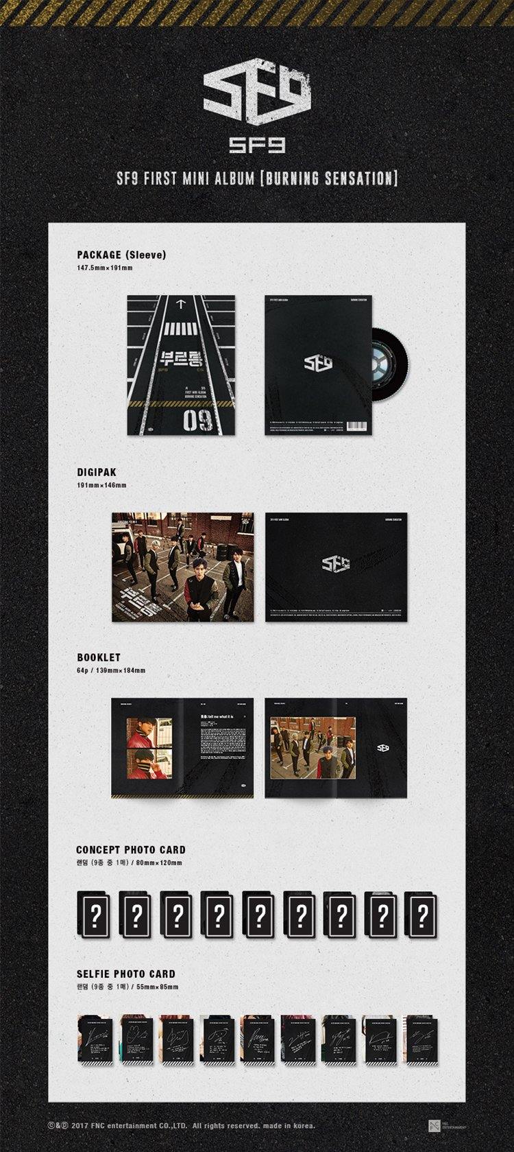 SF9 - BURNING SENSATION (1ST MINI ALBUM)