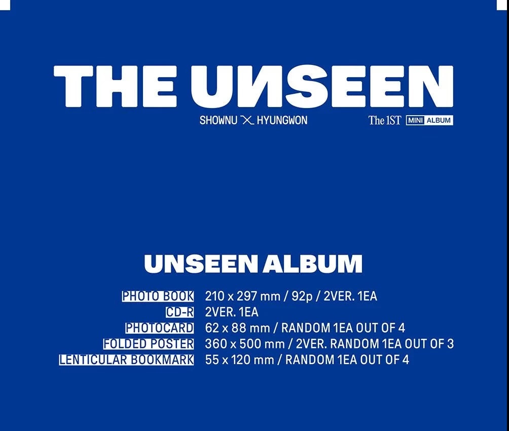 SHOWNU X HYUNGWON (MONSTA X) - THE UNSEEN (LIMITED VER.) Nolae Kpop