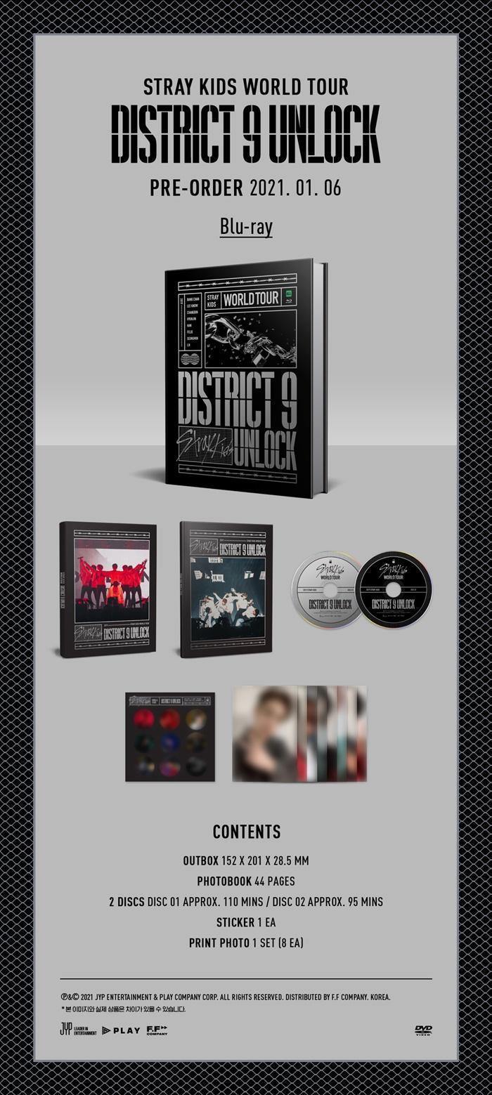 Stray Kids - Stray Kids World Tour Blu Ray [District 9 : Unlock] in SE