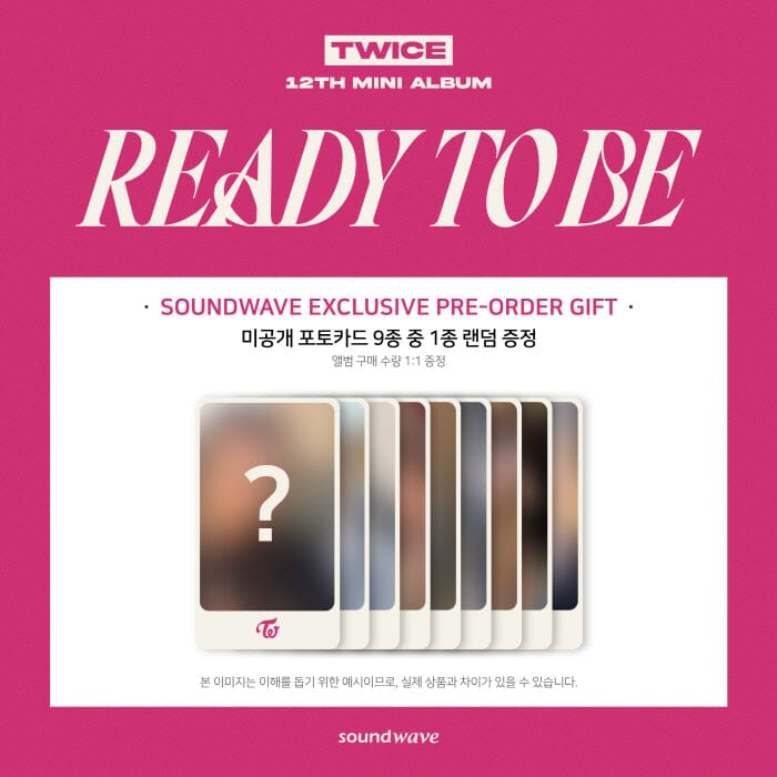 TWICE - READY TO BE (12TH MINI ALBUM) + Soundwave Photocard Nolae Kpop